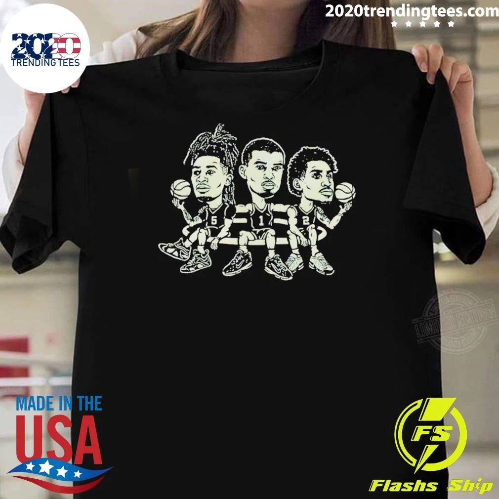 Wembanyama Stephon Castle Dylan Harper San Antonio Spurs Basketball Caricature Shirt