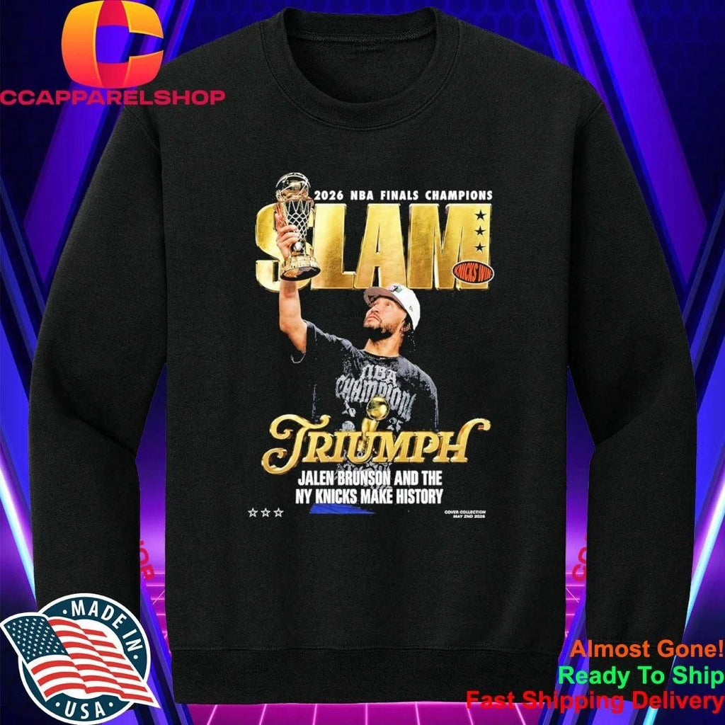 Jalen Brunson Knicks SLAM 2026 NBA Finals Champions Shirt