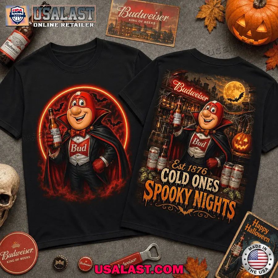 Budweiser Cold Ones Spooky Night Halloween 2026 T-Shirt