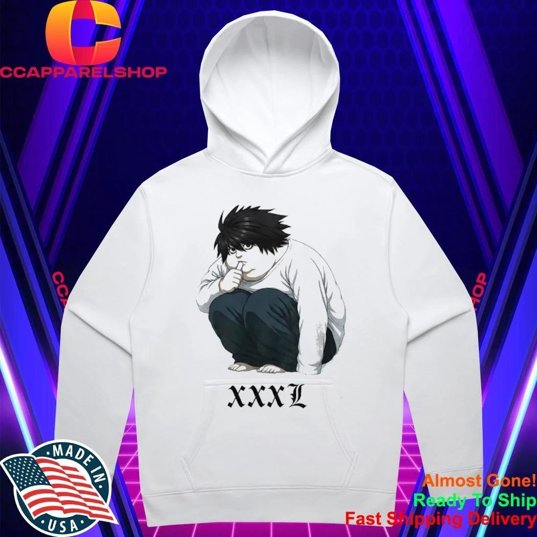 L Lawliet XXXL Death Note Anime Manga Ryuzaki Shirt