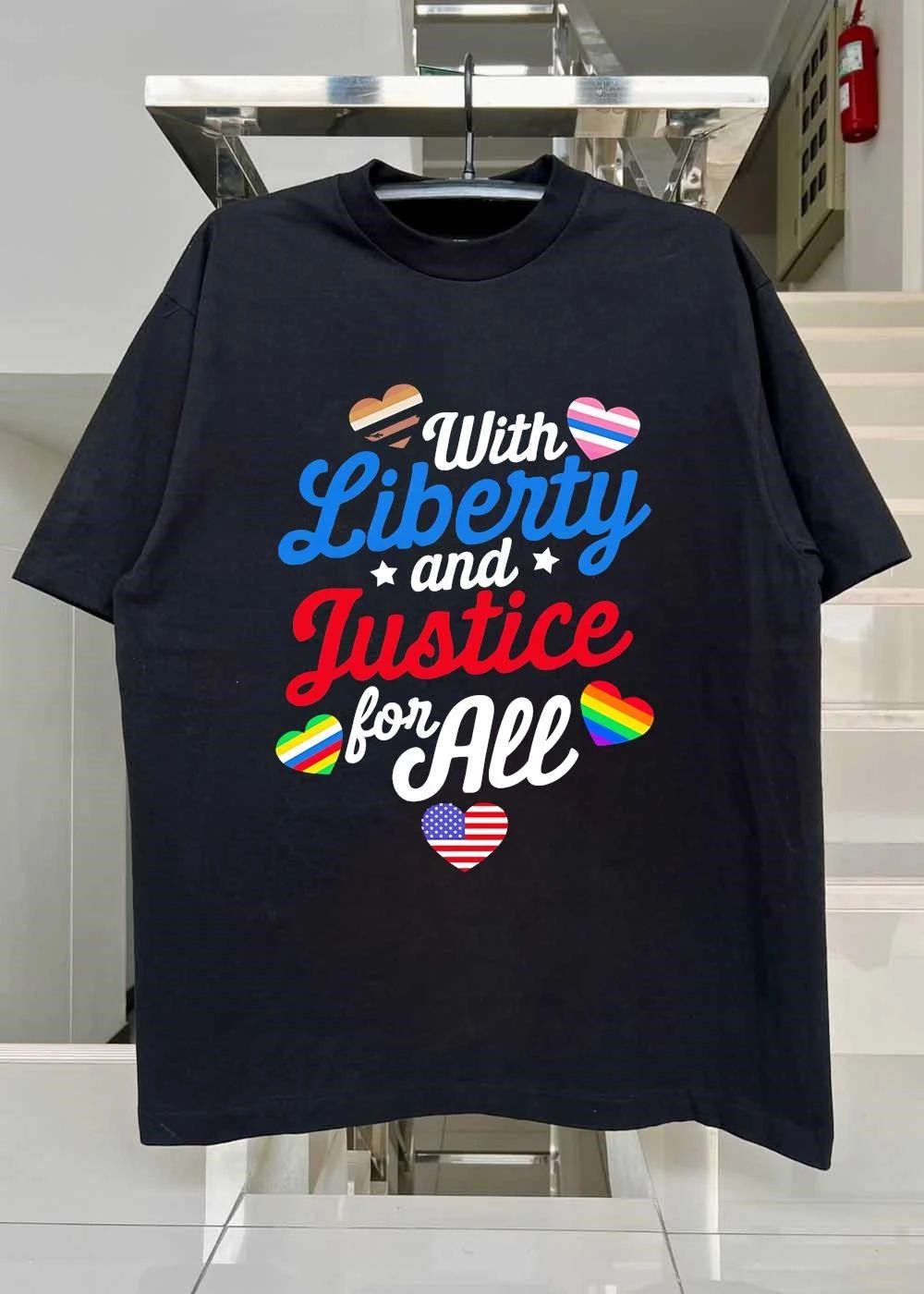 With Liberty and Justice for All shirt