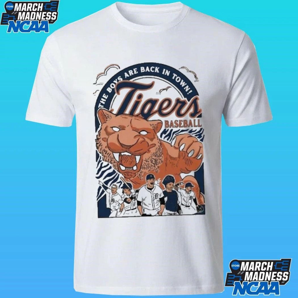 The Boys Are Back In Town Tigers Baseball Shirt