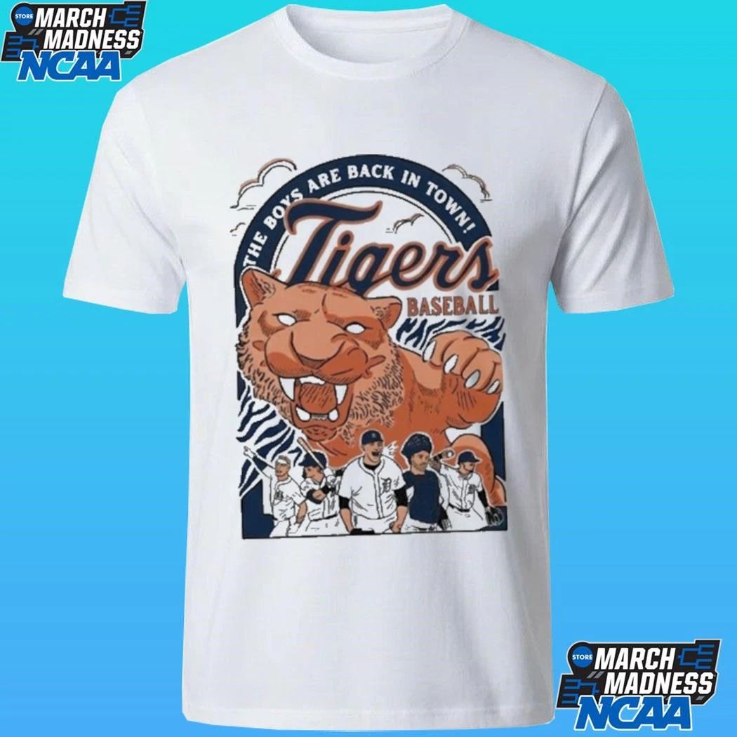 The Boys Are Back In Town Tigers Baseball Shirt