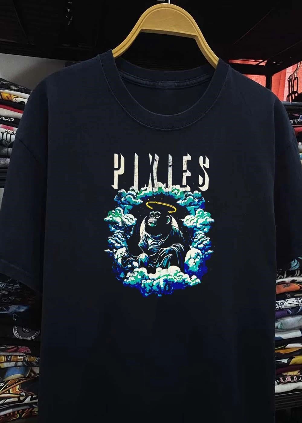 Pixies Haloed Chimp In Clouds Vinyl Record T-Shirt