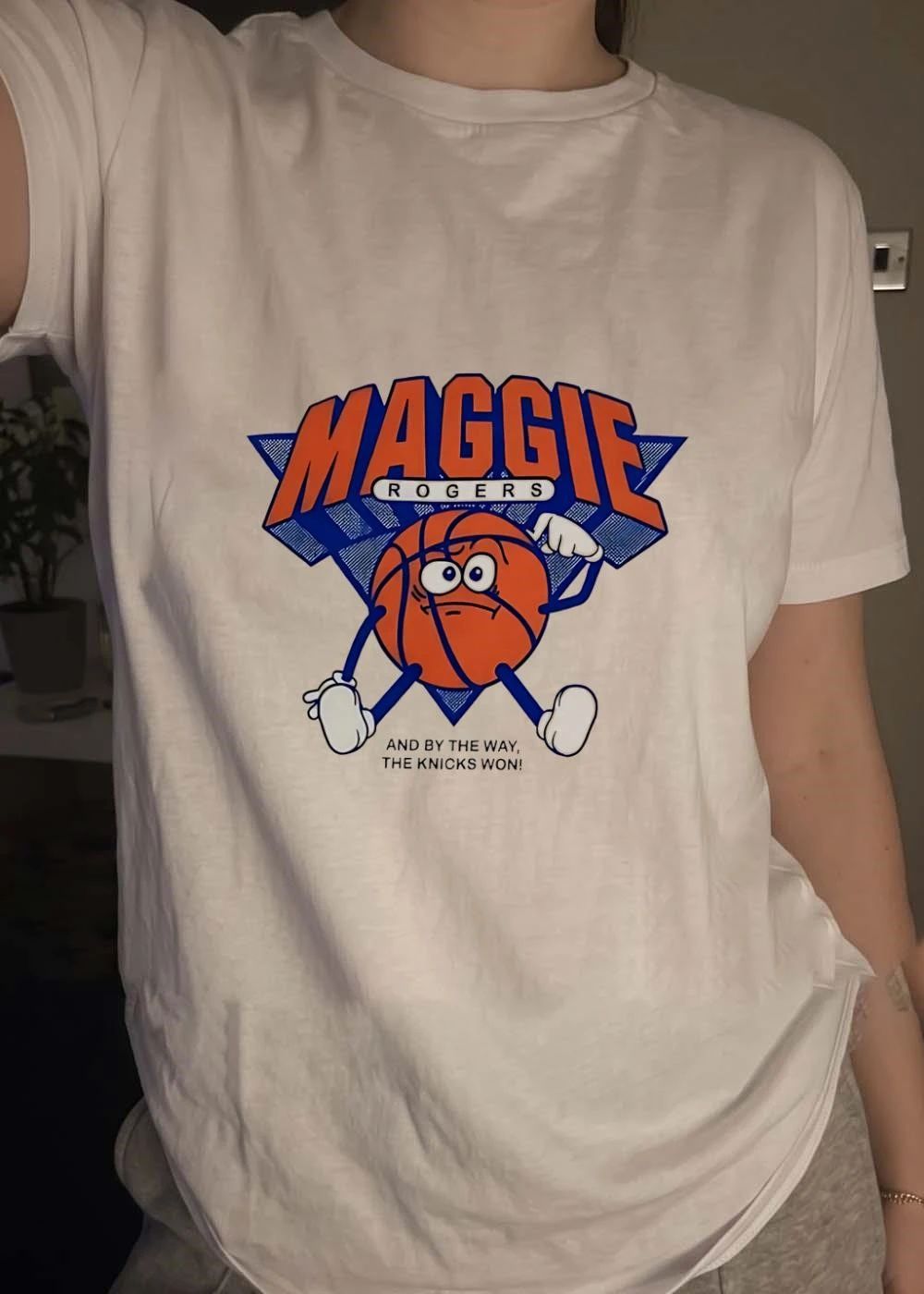 Maggie Rogers and by the Way the Knicks Won Basketball Team T-Shirt