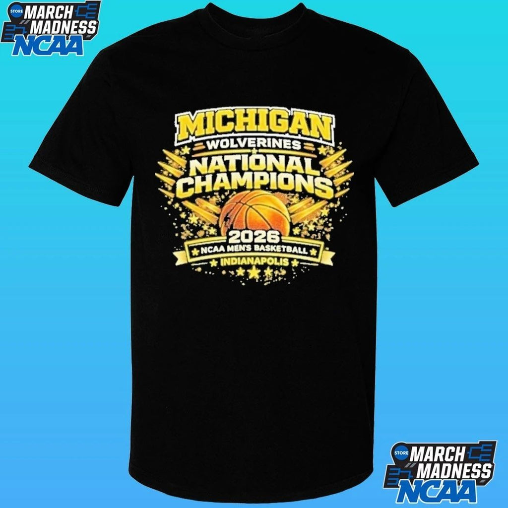 Michigan Wolverines National Champions NCAA Men’s Basketball Indianapolis 2026 Shirt