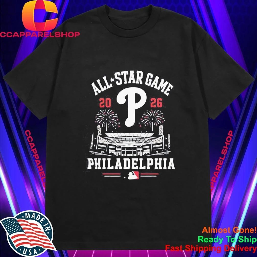 2026 All Star Game Philadelphia Phillies MLB Stadium Fireworks Shirt
