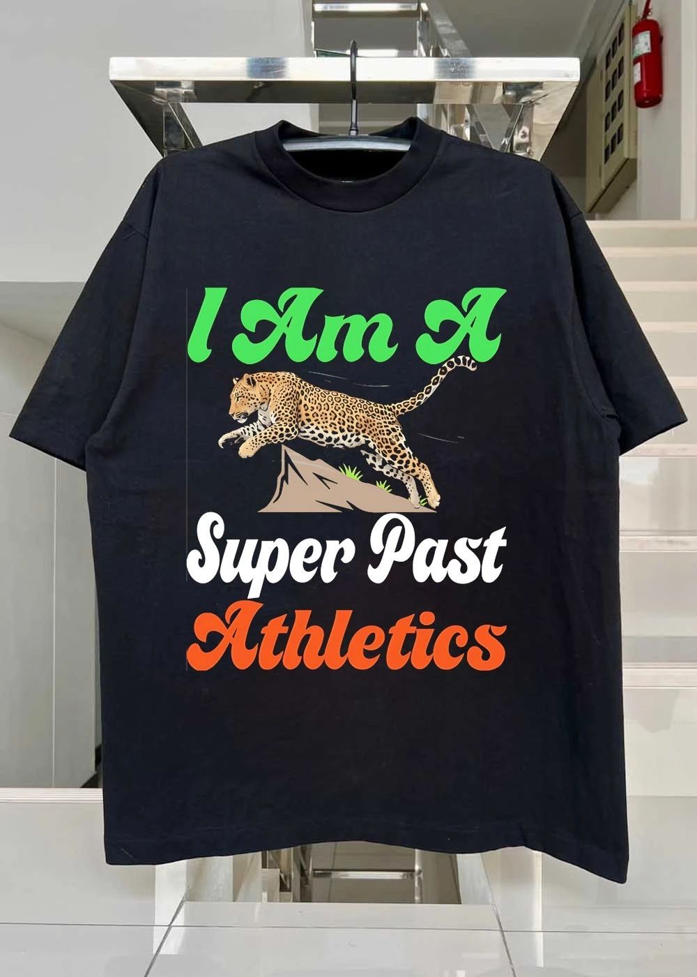 Leopard Running I Am A Super Past Athletics Shirt