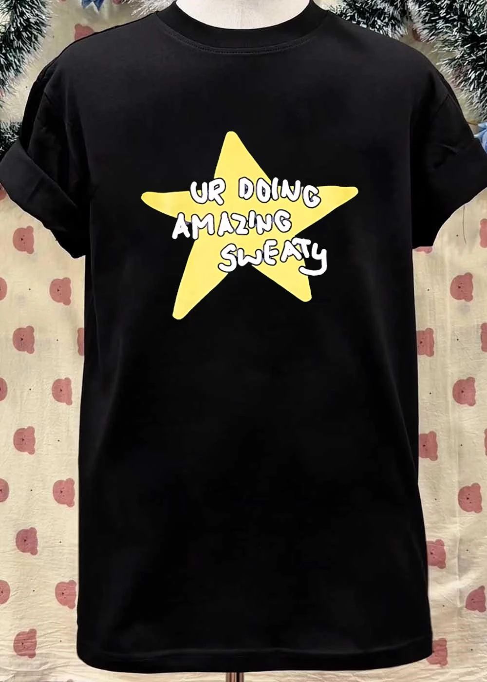 Ur Doing Amazing Sweaty Meme Yellow Star Shirt