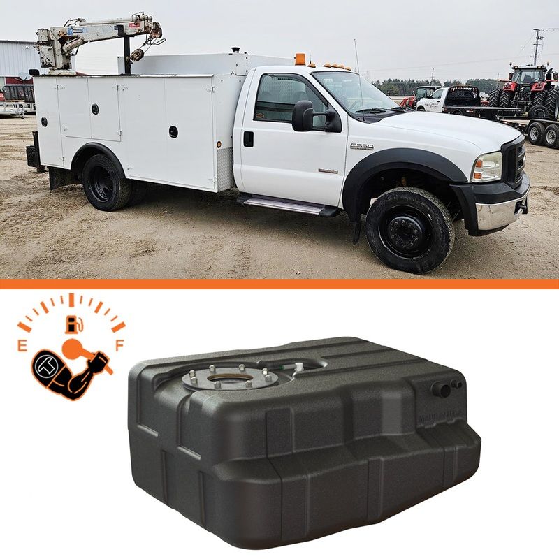 40 Gallons Fuel Tank. FORD, After-Axle, Multi-Model Utility Diesel Tank, Cab & Chassis 1999-2000 (or with PS-191 sending units)