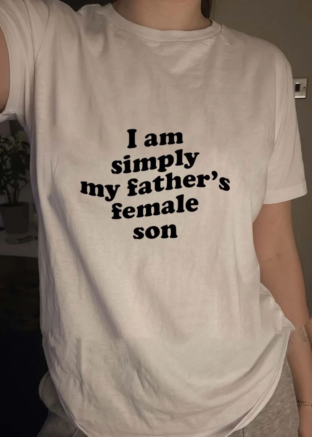 I am simply my fathers female son shirt