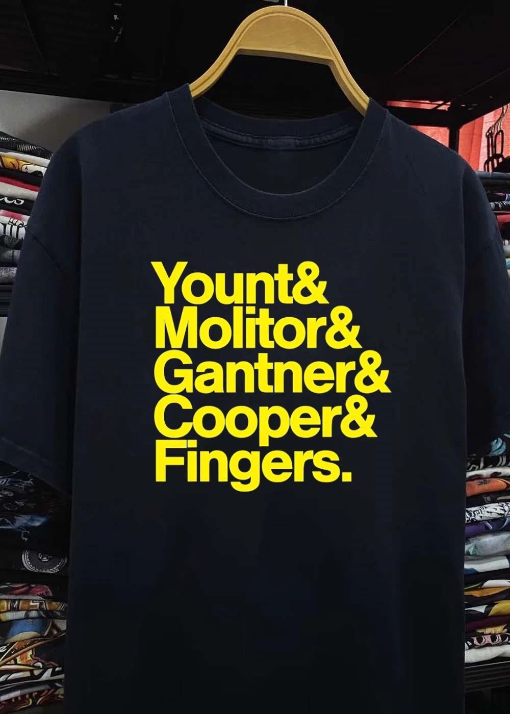 Milwaukee Brewers Icons Yount & Molitor & Gantner & Cooper & Fingers Shirt