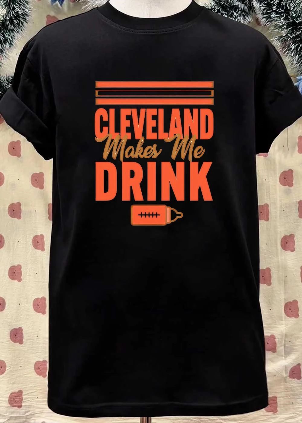 Cleveland Browns Fan Gift Apparel Cleveland Makes Me Drink Baby Bottle shirt