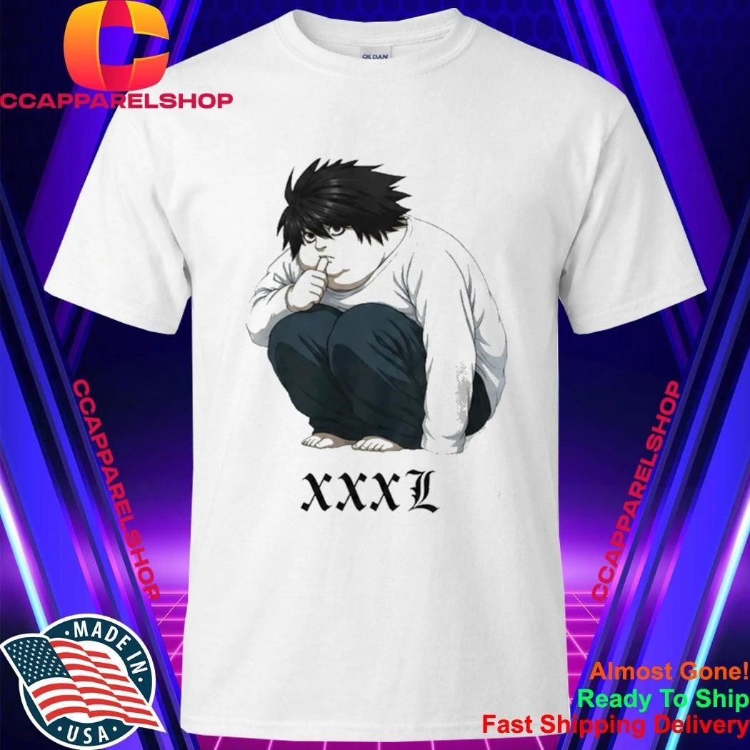 L Lawliet XXXL Death Note Anime Manga Ryuzaki Shirt