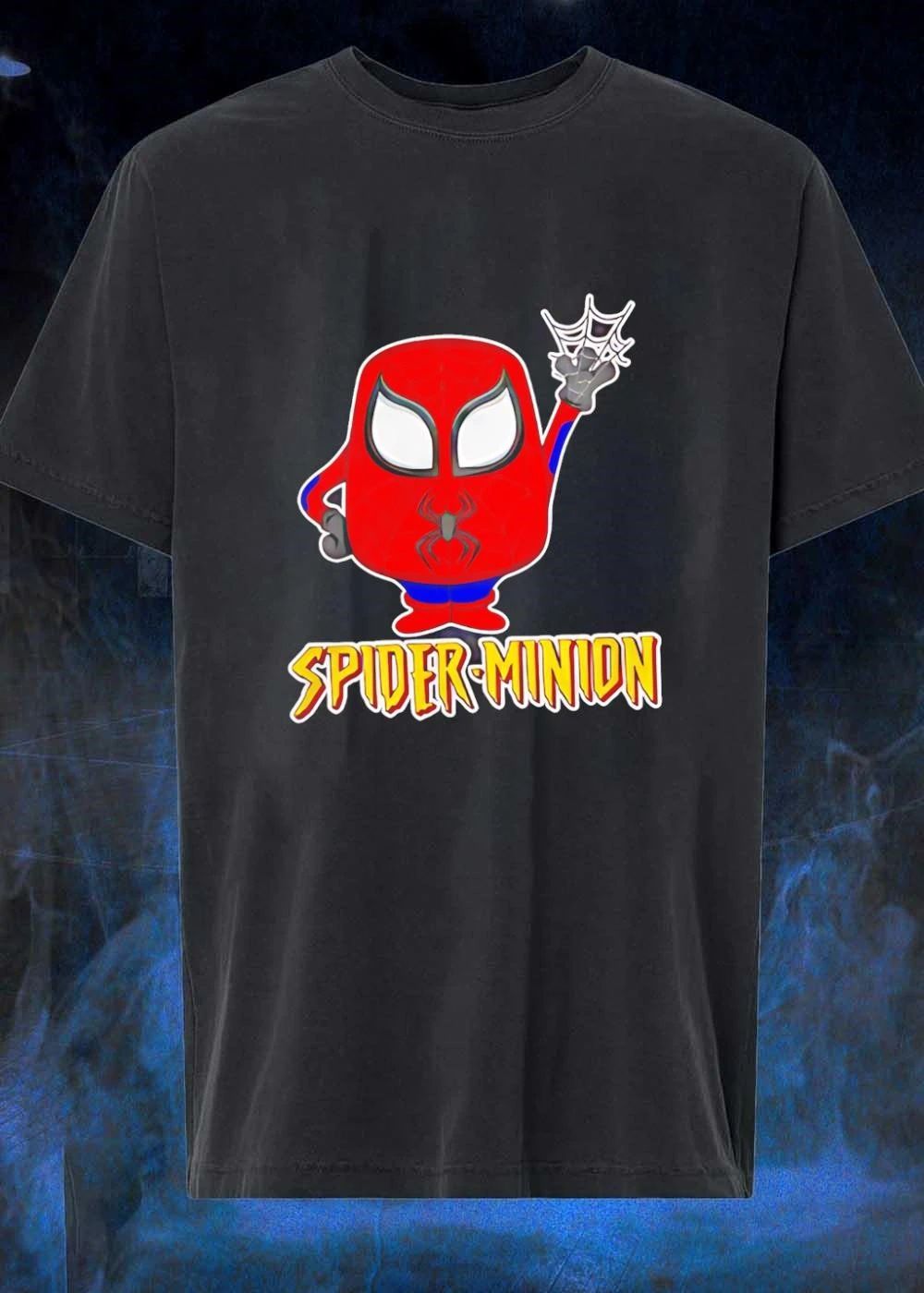 Spider Minion Cute Superhero Mashup Cartoon shirt