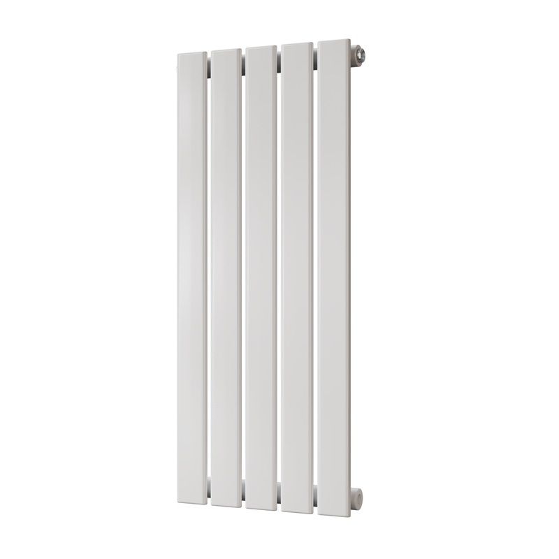 Typhoon – White Designer Radiator H800mm x W340mm Single Panel – Feet Included