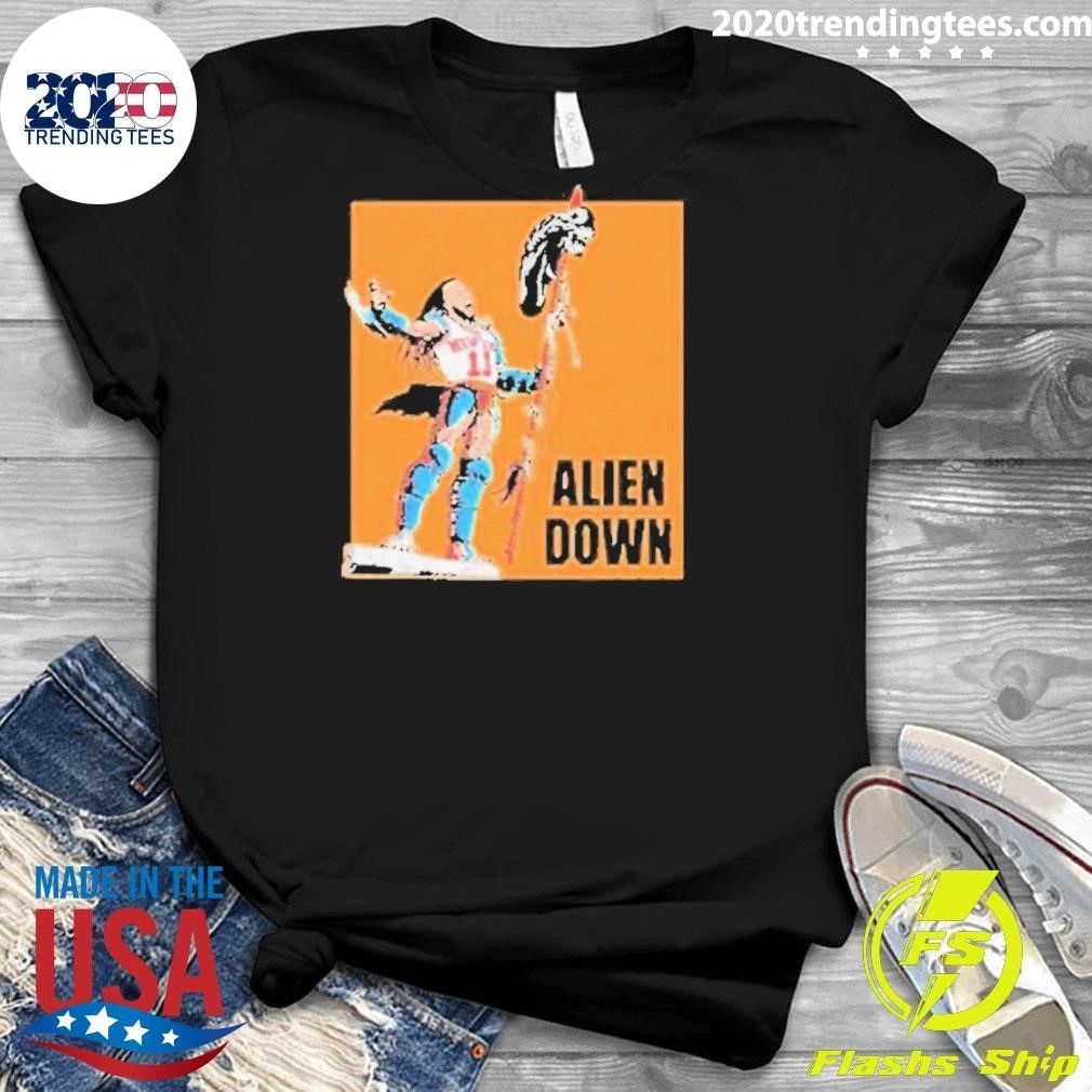 Jalen Brunson Spurs Wemby Alien Down Shirt