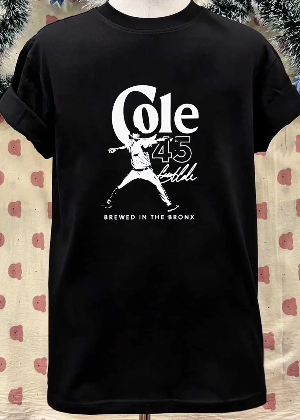 Gerrit Cole New York Yankees MLB Cole 45 Gerrit Cole Flash Line Sports brewed in shirt