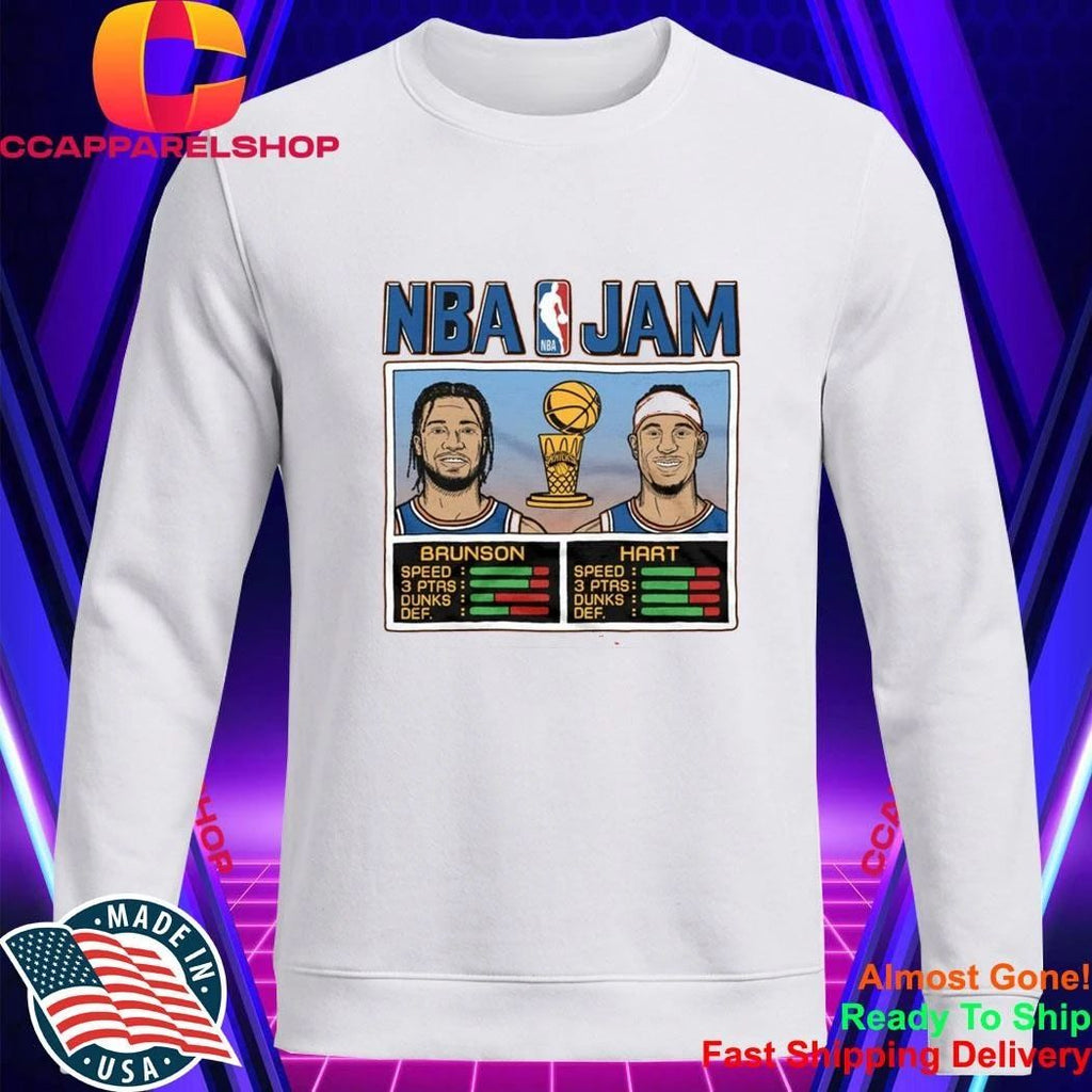 NBA Jam Knicks 2026 Champs Brunson And Hart Shirt