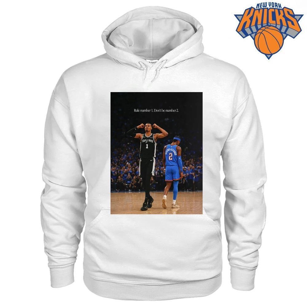 Victor Wembanyama vs Shai Gilgeous Alexander Rule Number 1 Don’t Be Number 2 Basketball T Shirt