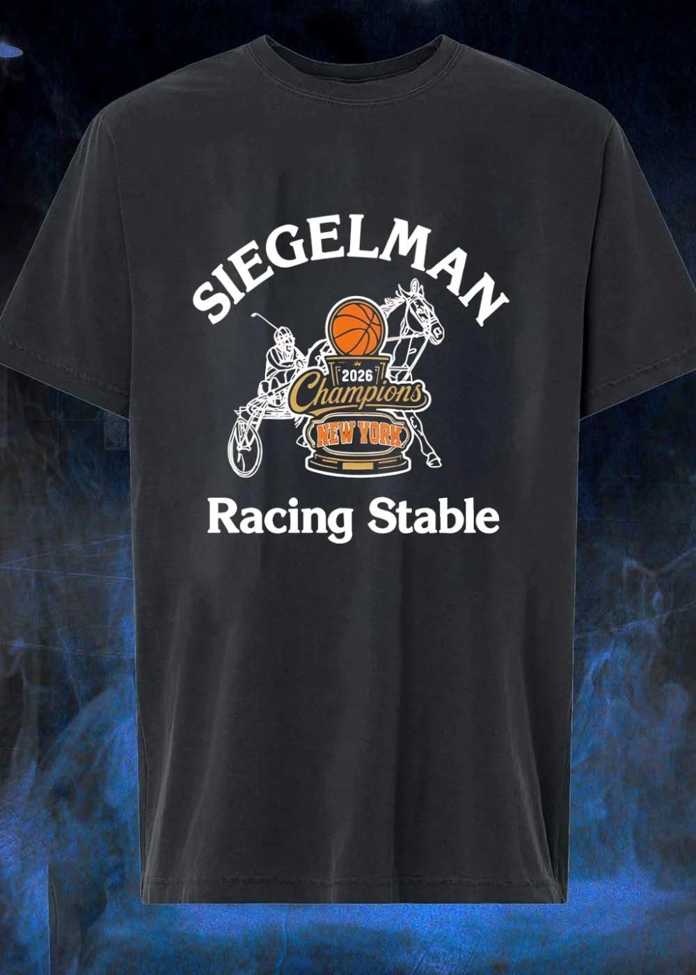 Siegelman Racing Stable 2026 Champions New York Basketball Horse shirt