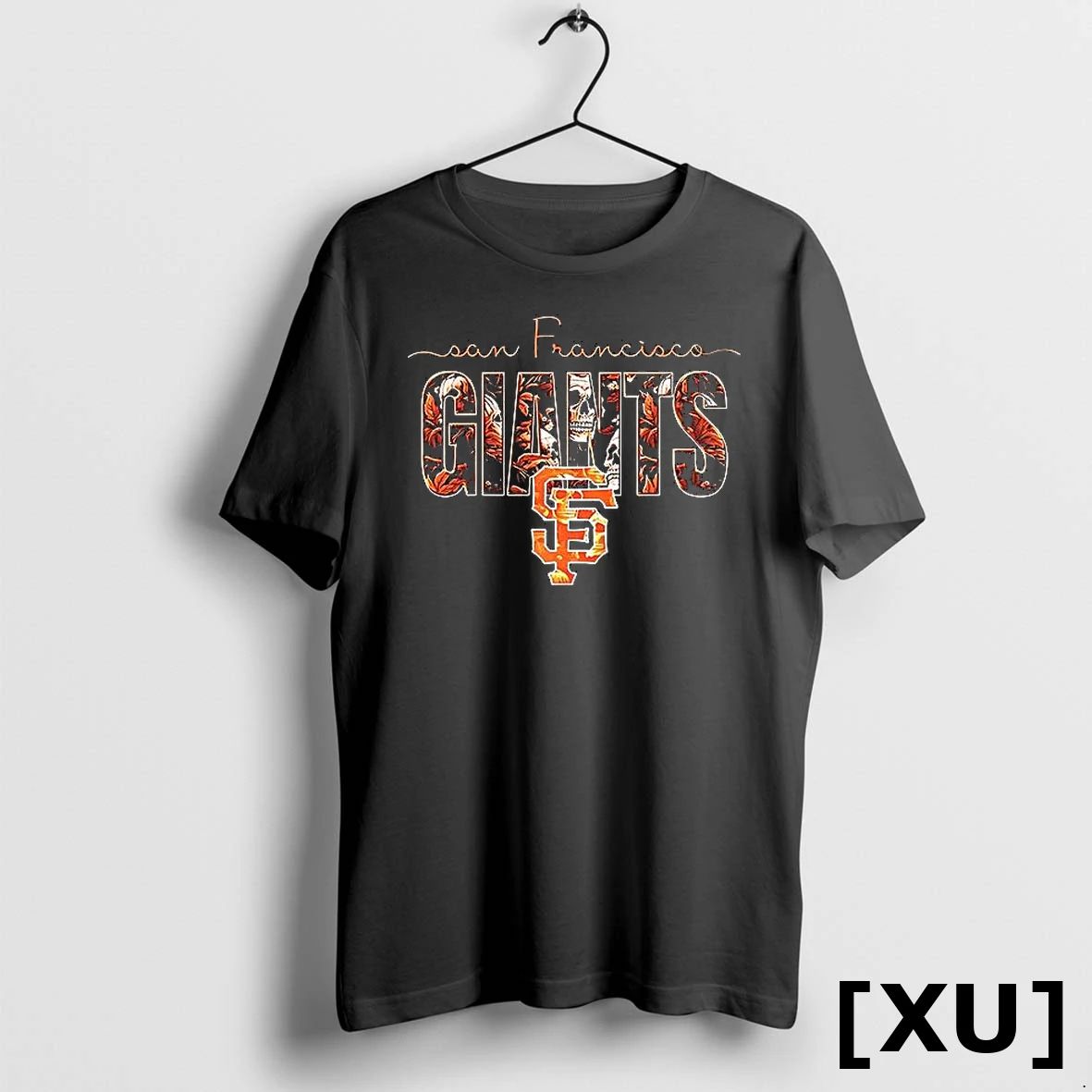 San Francisco Giants Skulls Floral Graphic Baseball Tshirts Sweater