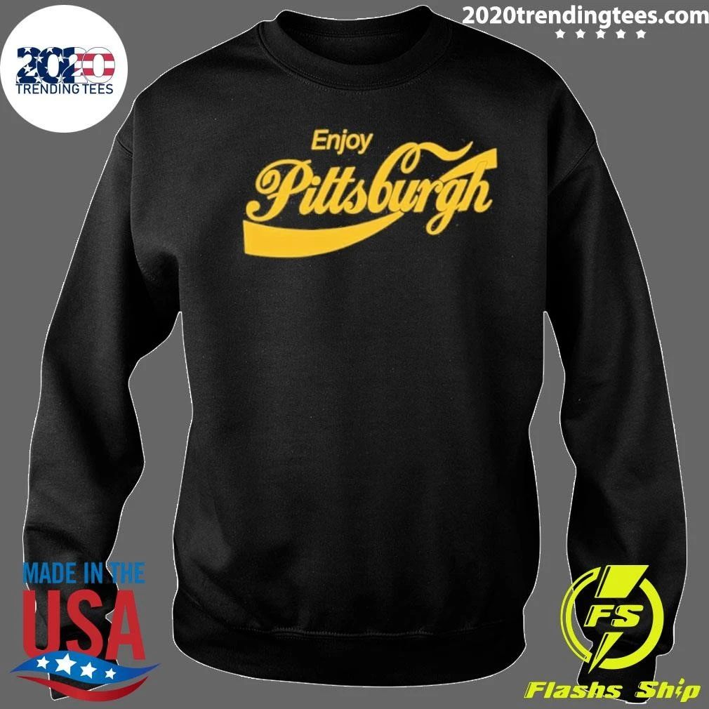 Enjoy Pittsburgh Coca-cola Parody Logo Shirt