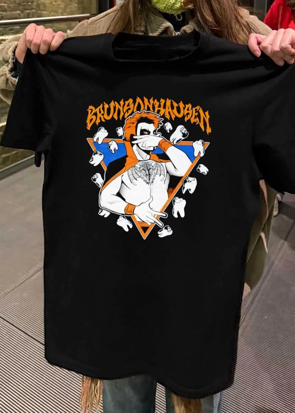 Brunsonhausen Vampire Character Posing with Teeth Men’s T-Shirt