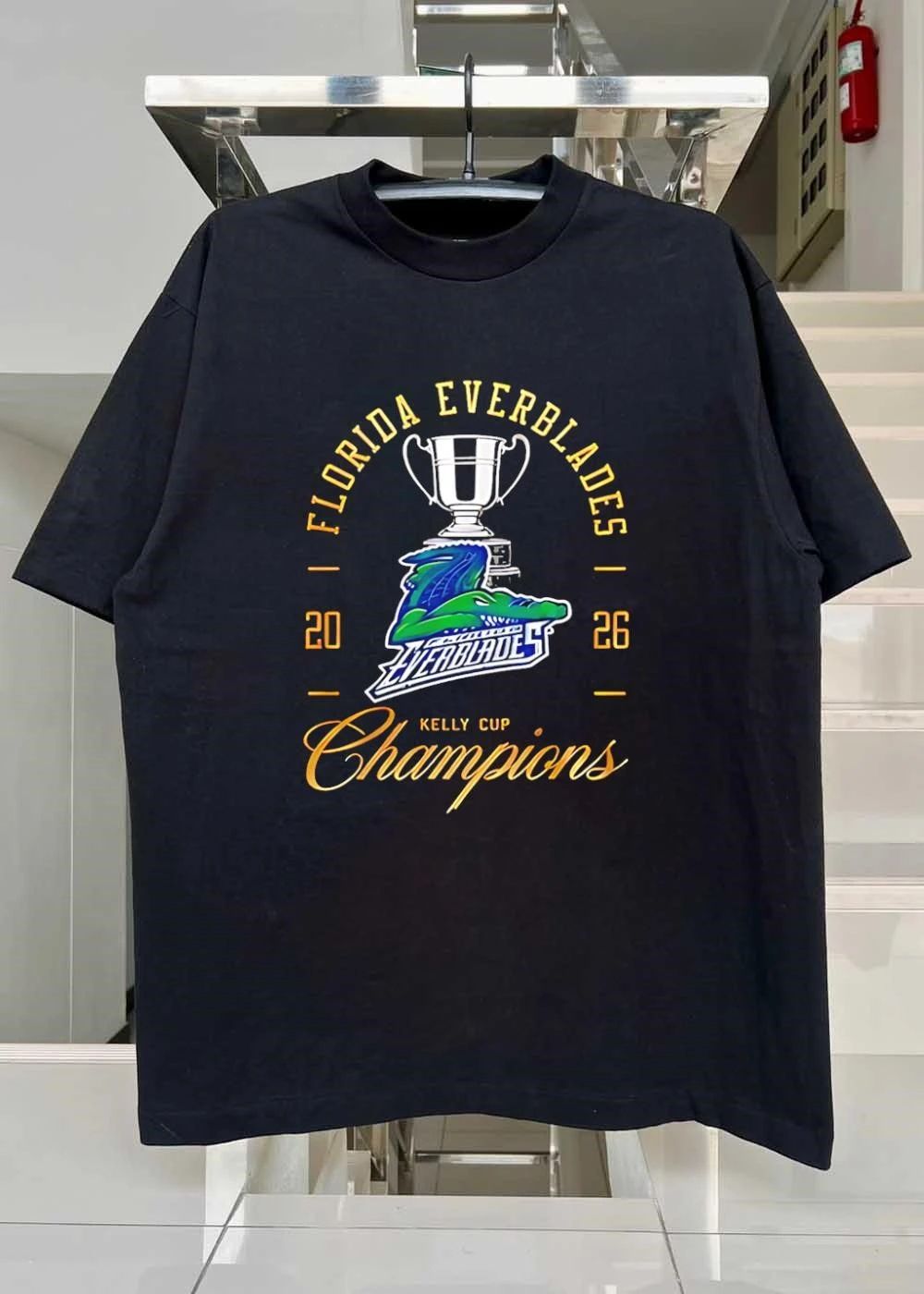 Kelly Cup Champions – Florida Everblades 2026 Celebration T-Shirt