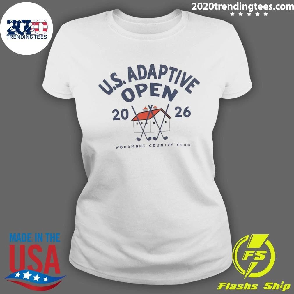 U.S. Adaptive Open 2026 Ahead White Instant Classic Tri-Blend Shirt