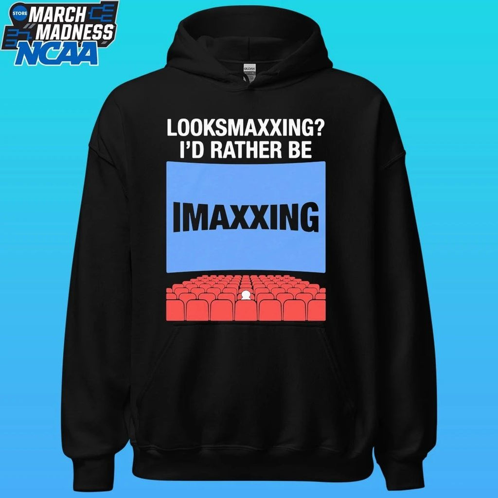Looksmaxxing I’d Rather Be Movie Maxxing In 1.43 1 Aspect Ratio Shirt