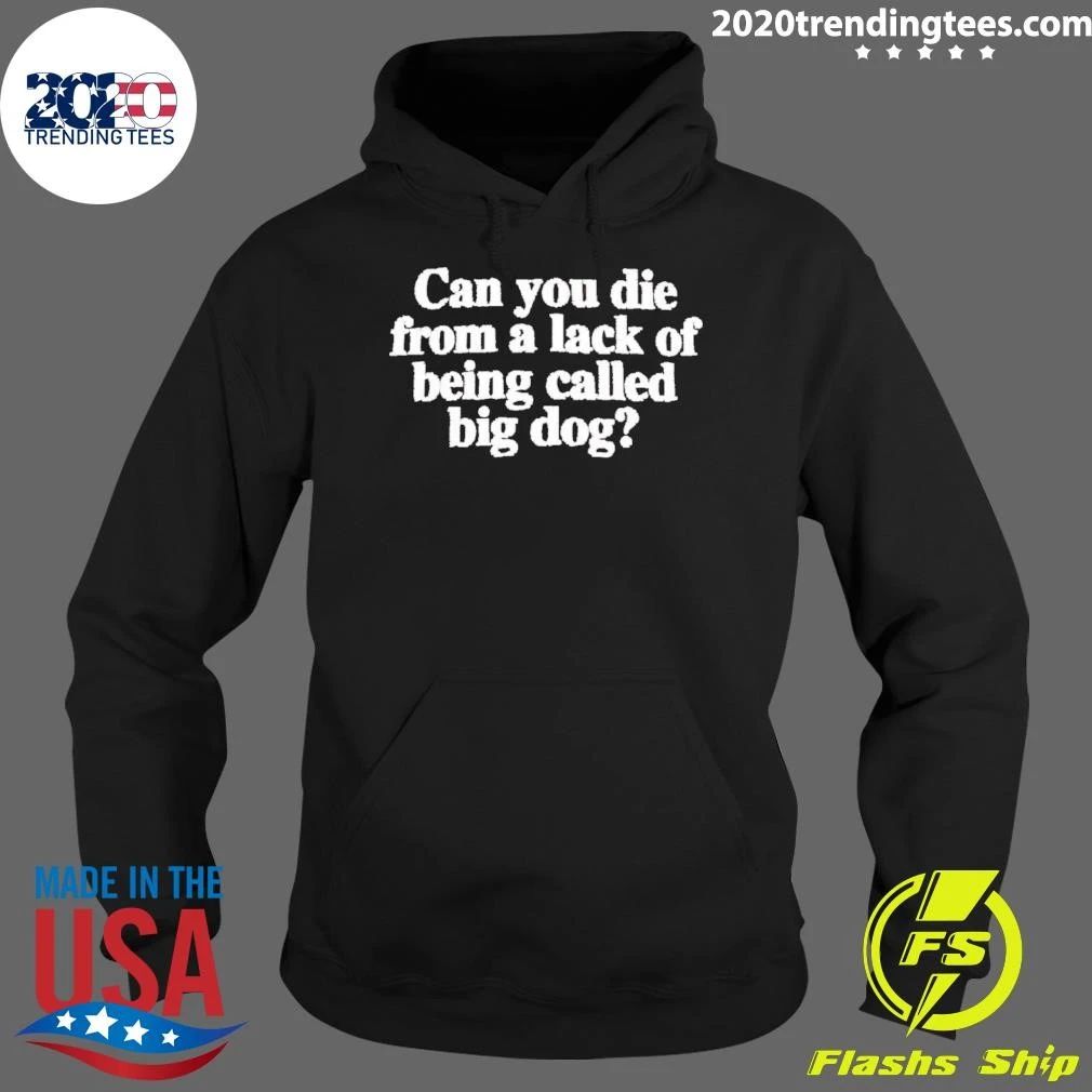 Can You Die From A Lack Of Being Called Big Dog Shirt