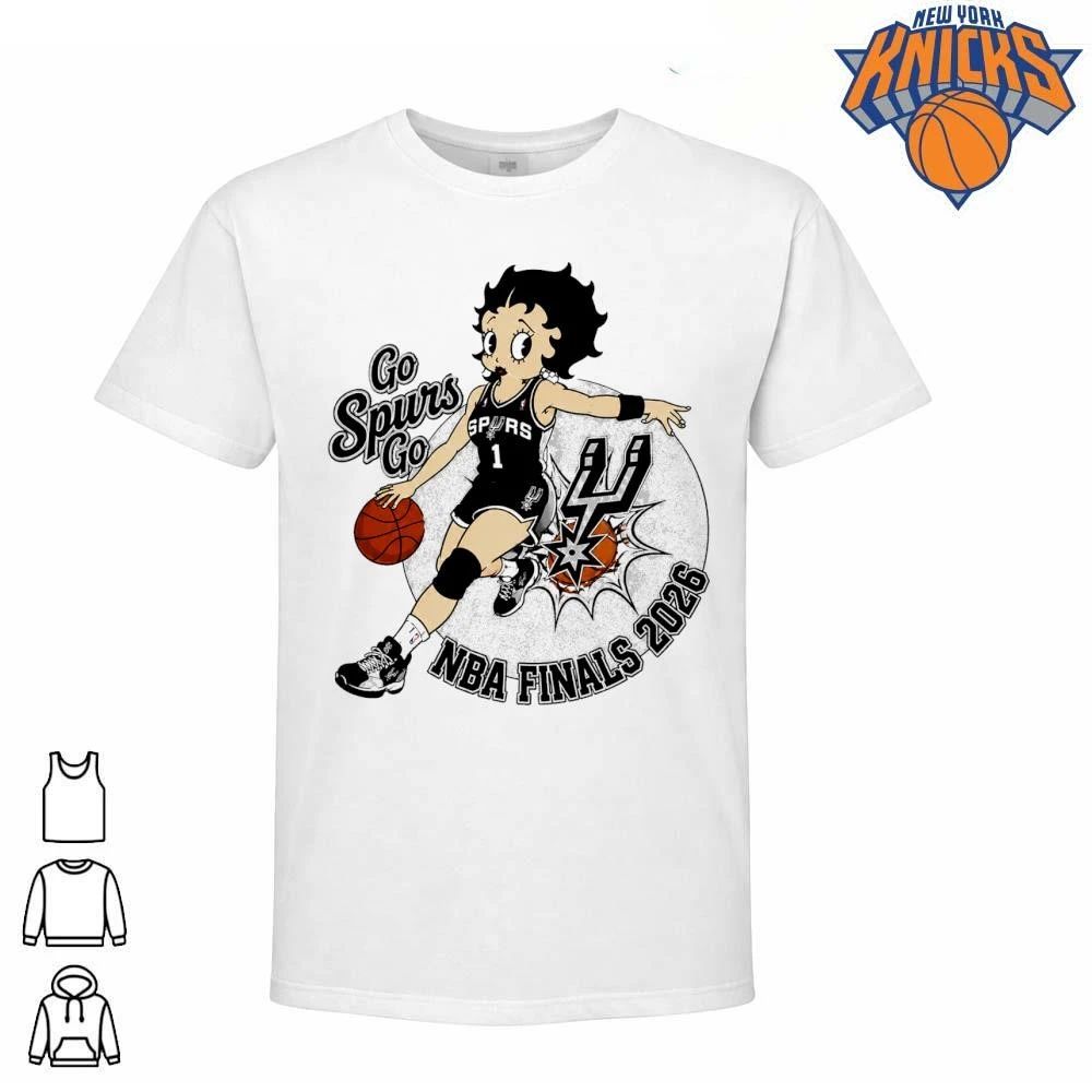 San Antonio Spurs Betty Boop Fan Art Go Spurs Go NBA Finals 2026 Shirt