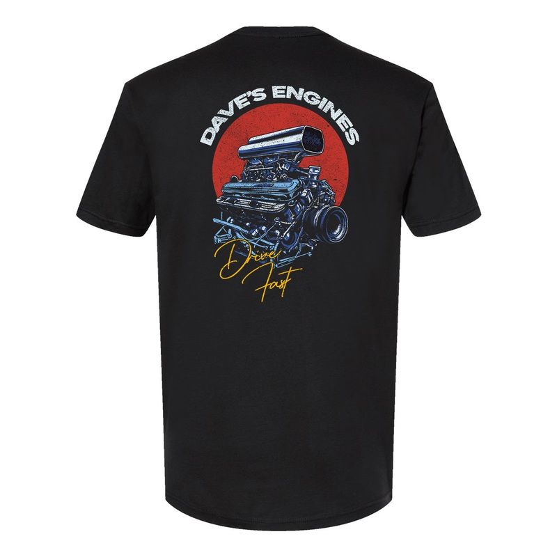 Daves Engines T-Shirt Black