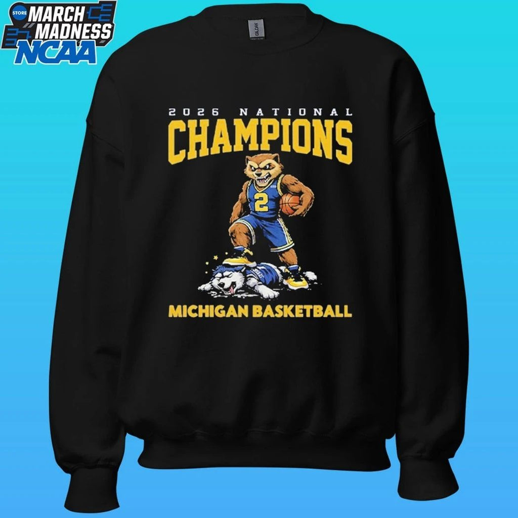 Michigan Wolverines Defeat Uconn Huskies Basketball 2026 National Champions Shirt