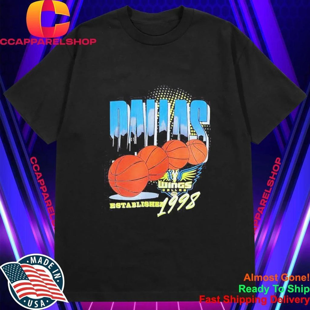 Dallas Wings Established 1998 Basketball Team Shirt