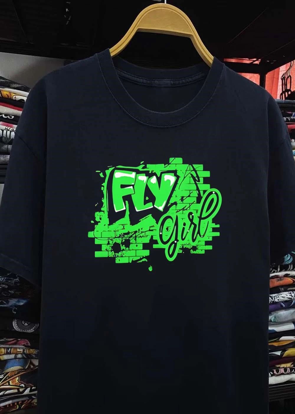 Fly Girl Graffiti Street Art T-Shirt