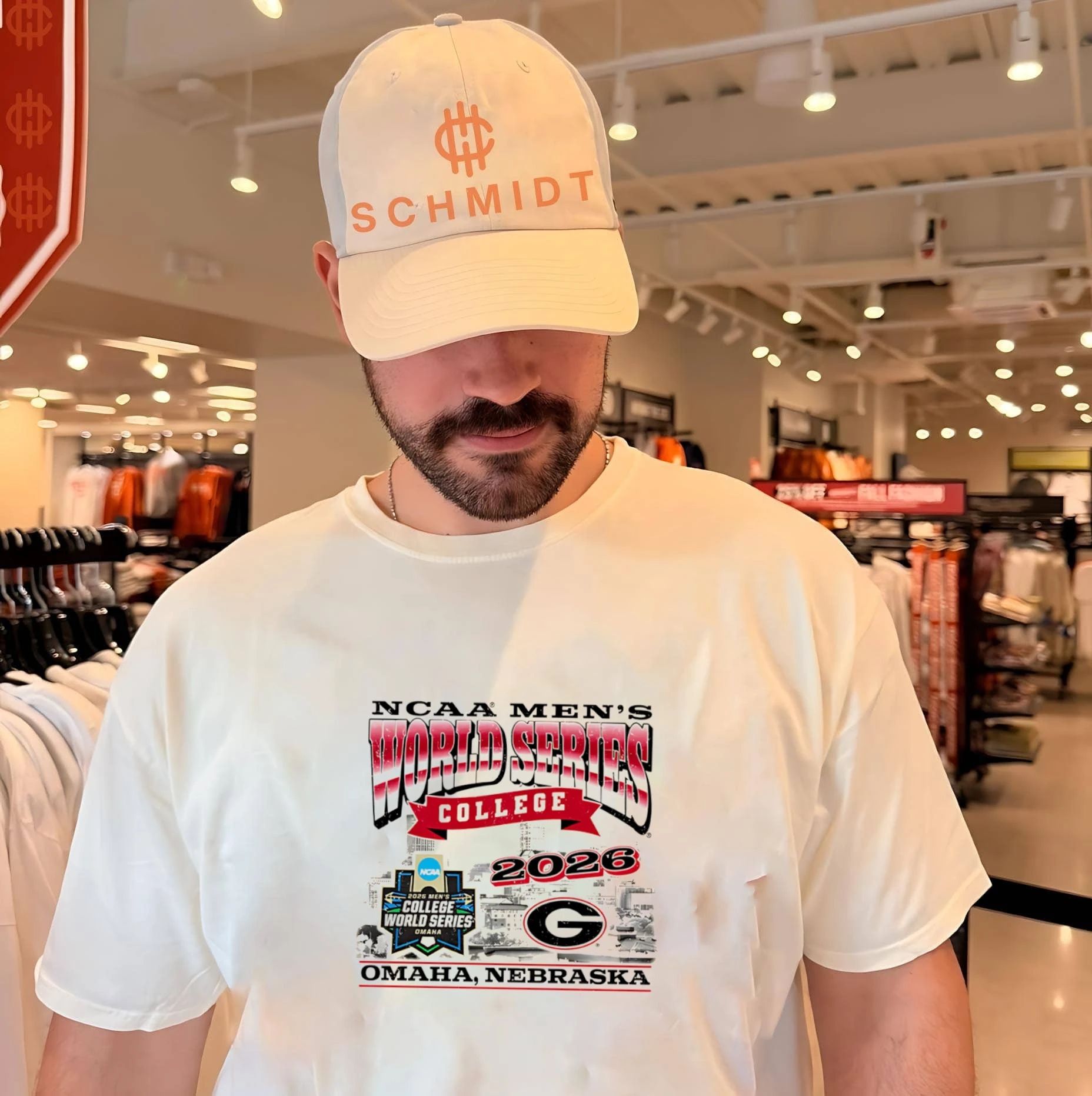 Georgia Baseball 2026 Men’s College World Series skyline shirt