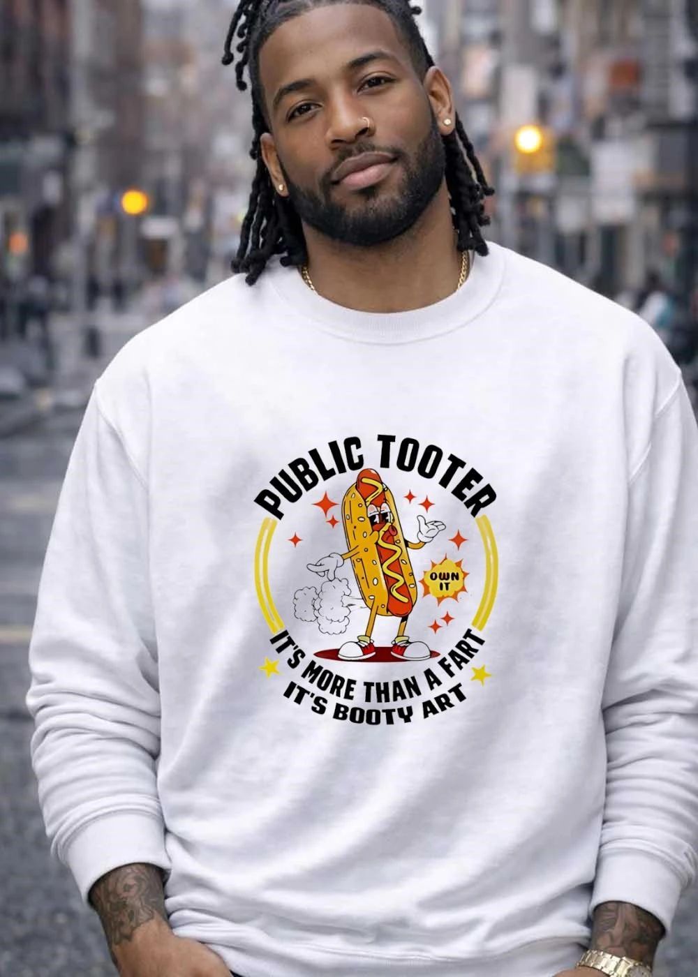 Public tooter own it its more than a fart its booty art shirt