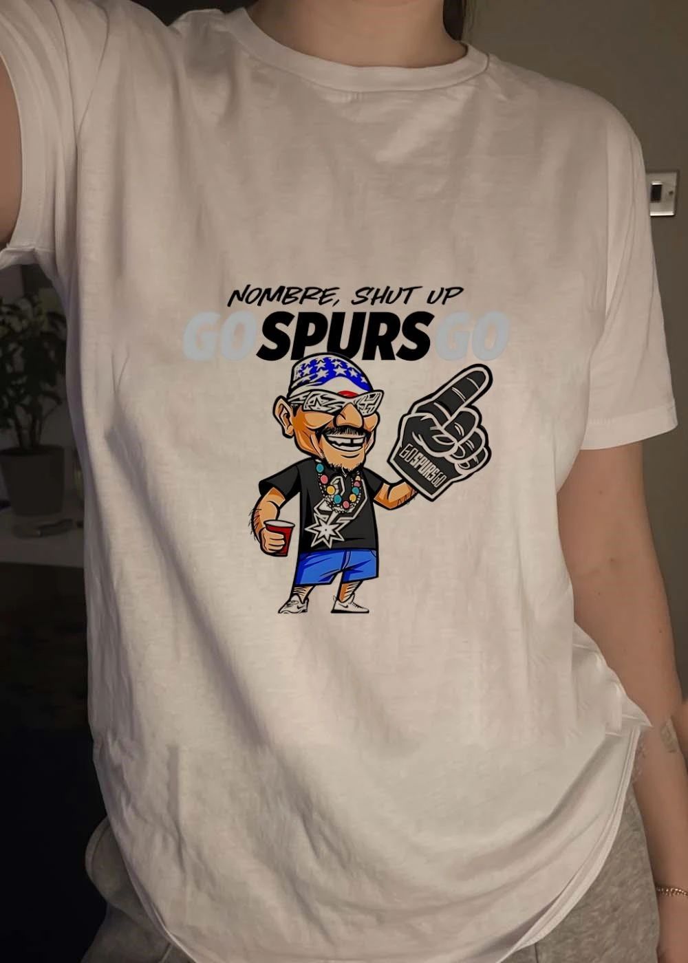 San Antonio Spurs Fan Hombre Shut Up Go Spurs Go Shirt