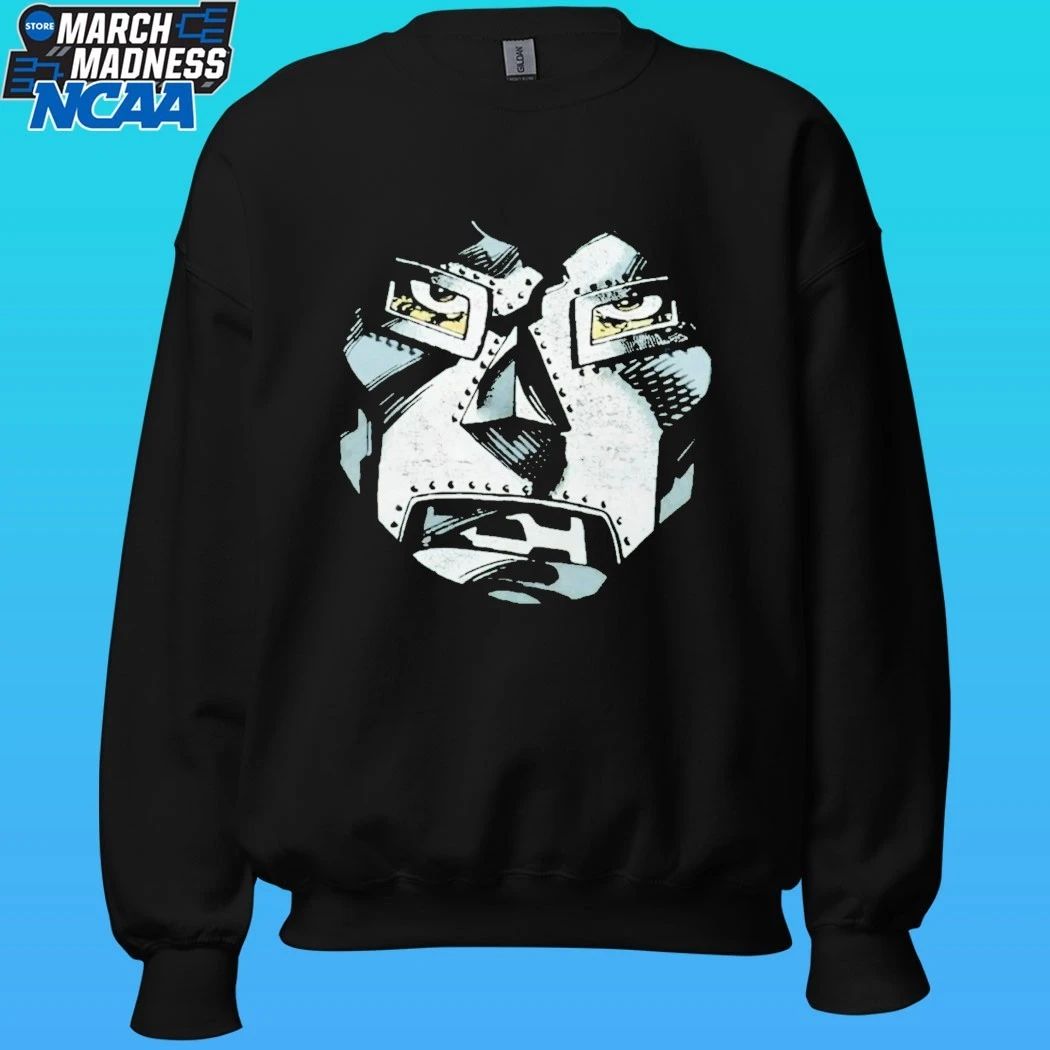 Robert Downey Jr Rocking A Doctor Doom Shirt