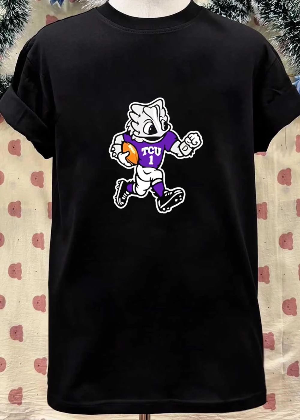 TCU Horned Frog Running with Football Logo TCU 1 Shirt