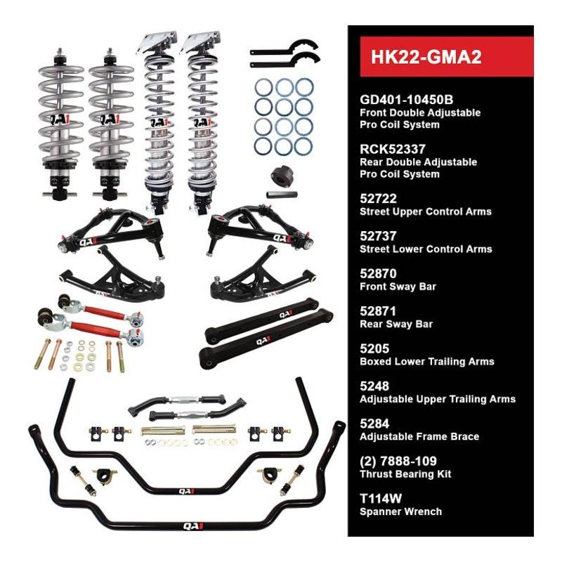 QA1 HK22-GMA2 Handling Kit Level 2 GM 1968-72 A-Body