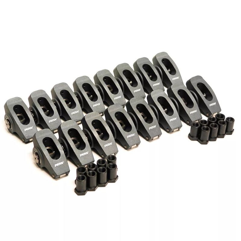 PRW Power 6535021 Pro Series Billet SBC Rocker Arms 1.6 Ratio 3/8 Stud Narrow