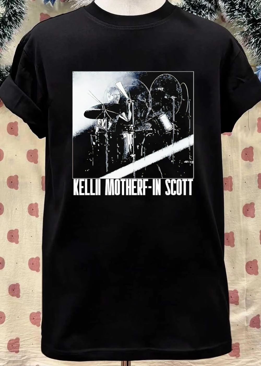 Kellii Motherf-In Scott Drummer Live Performance Graphic T-Shirt