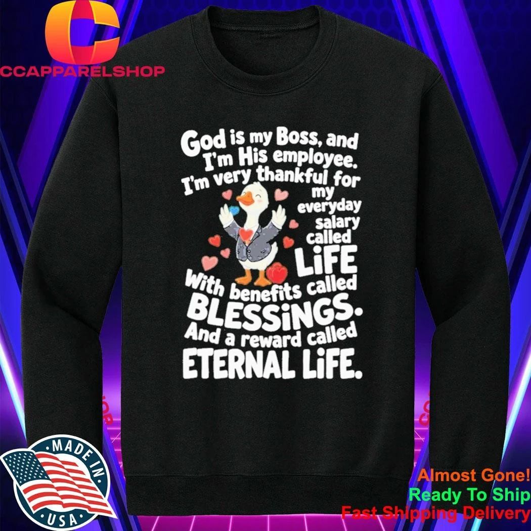 God Is My Boss Christian Faith Shirt