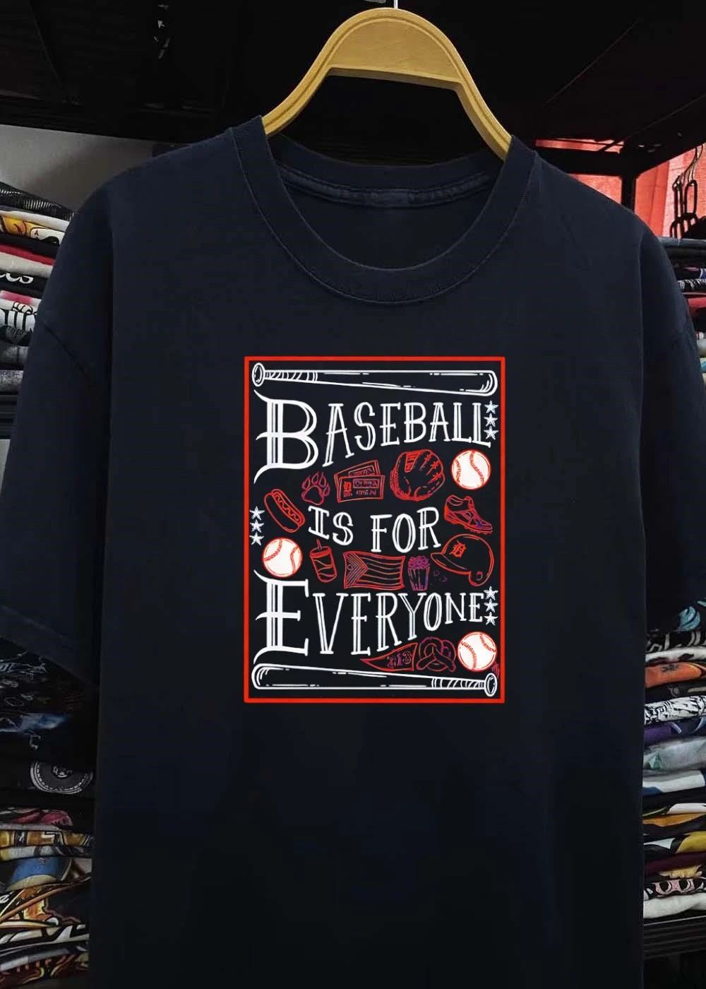 Detroit Tigers Baseball Is for Everyone 313 Fan T-Shirt