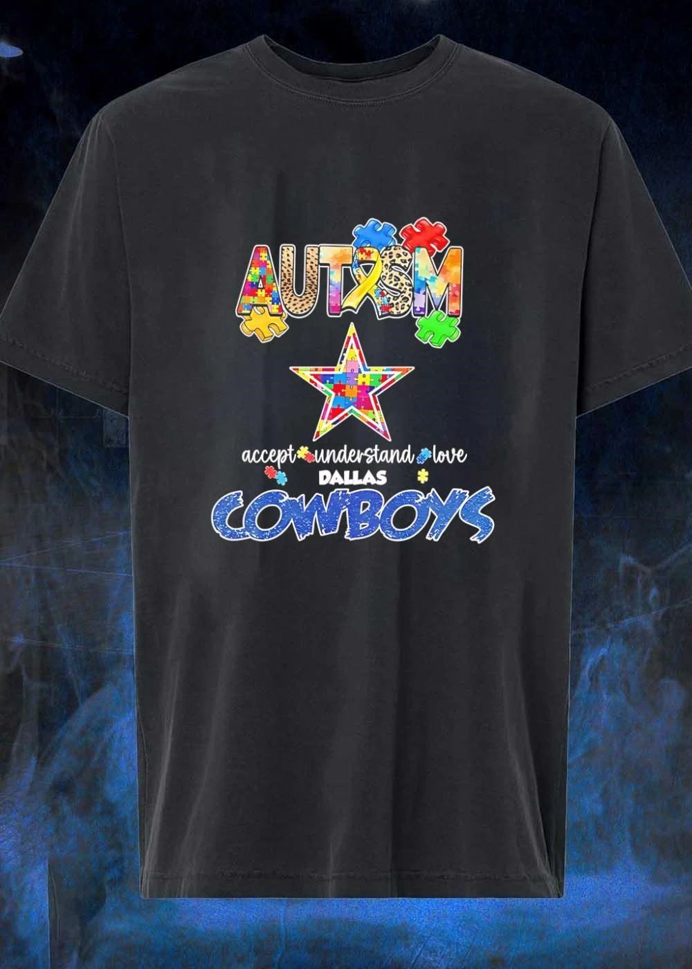 Autism Puzzle Dallas Cowboys Accept Understand Love Shirt