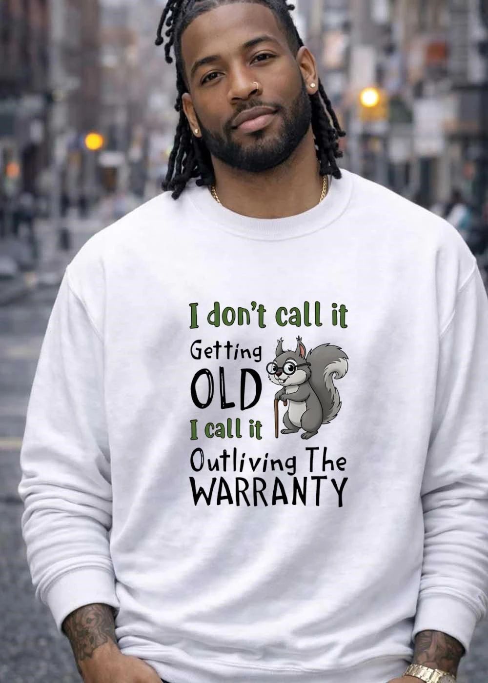Funny Animal Collection ‘ Outliving The Warranty Squirrel T-Shirt