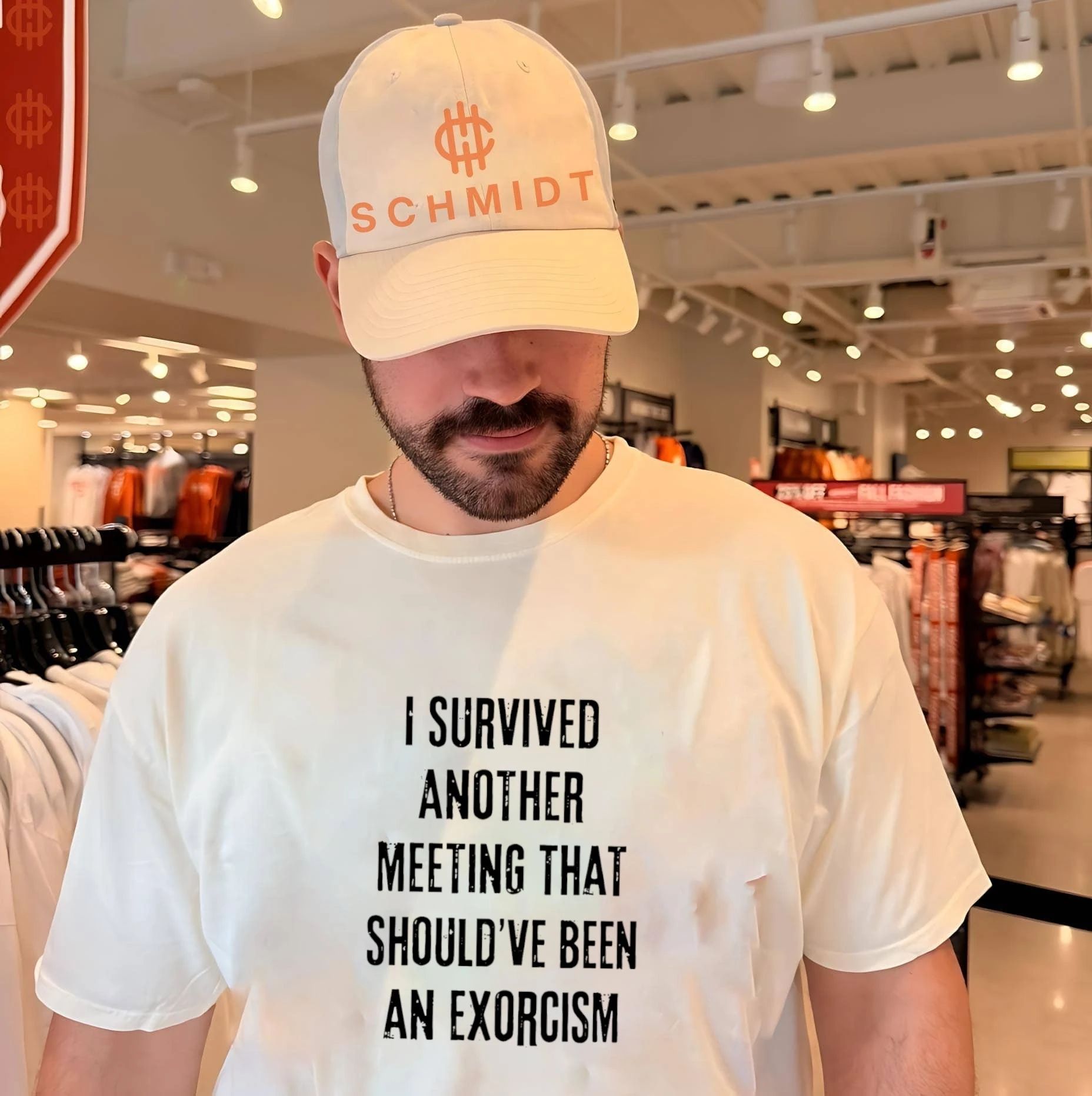 I survived another meeting that should’ve been an exorcism shirt